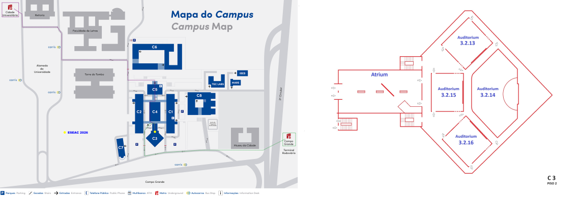 Mapa campus ciencias ESEAC